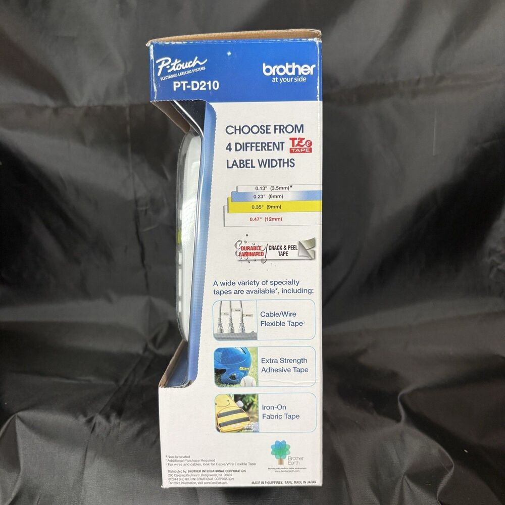 Brother PTD210 P-Touch Easy Compact Label Maker - White With Two Tape Refills - Picture 5 of 11